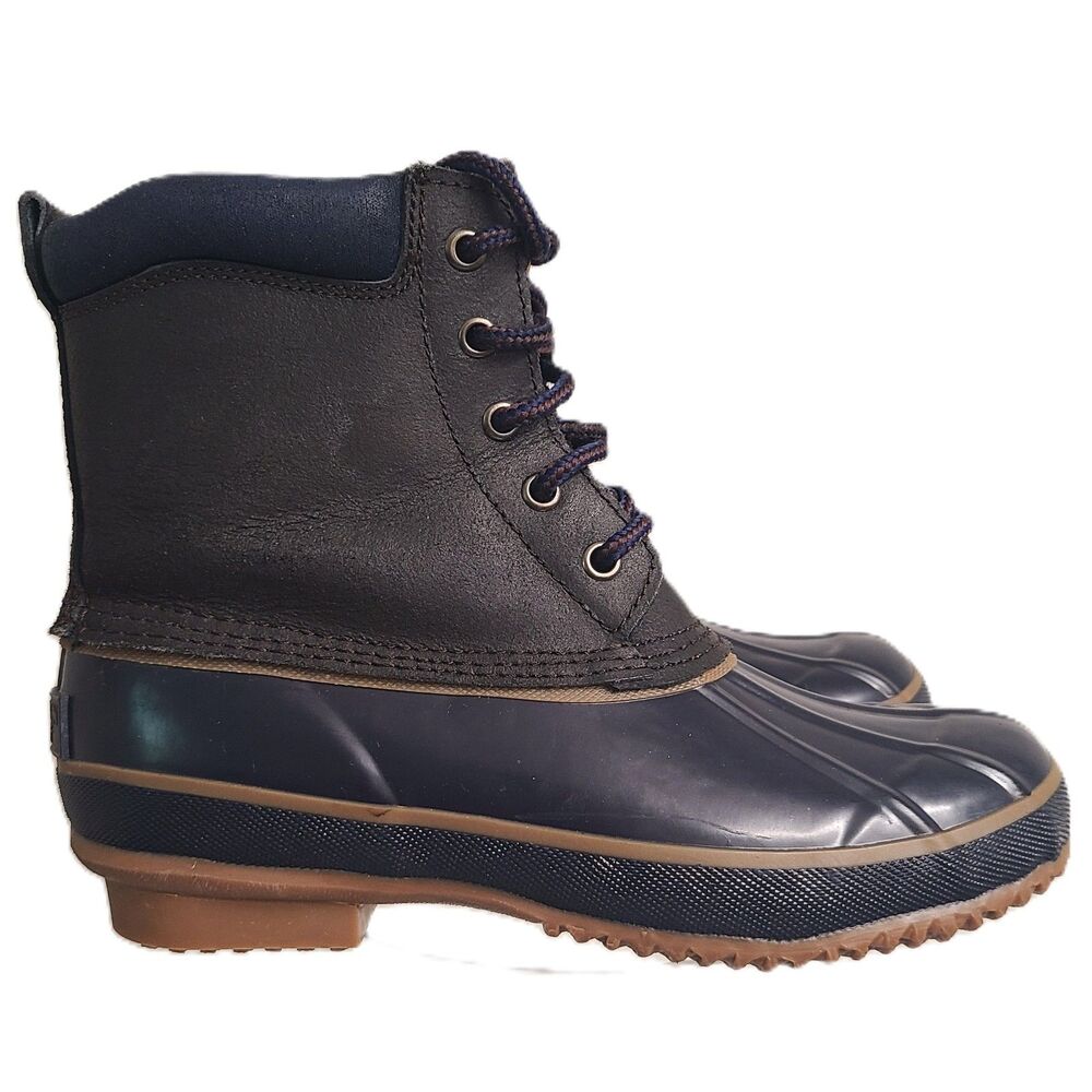 Western Chief Navy Waterproof Duck Boots US 7 Winter Walking Barn Farm‎ Heritage